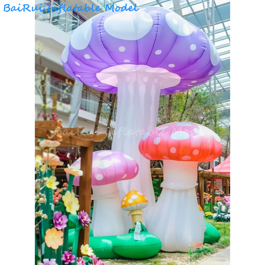 Outdoor Camping Exhibition - 거대한 풍선형 만화 버섯 모양 에어