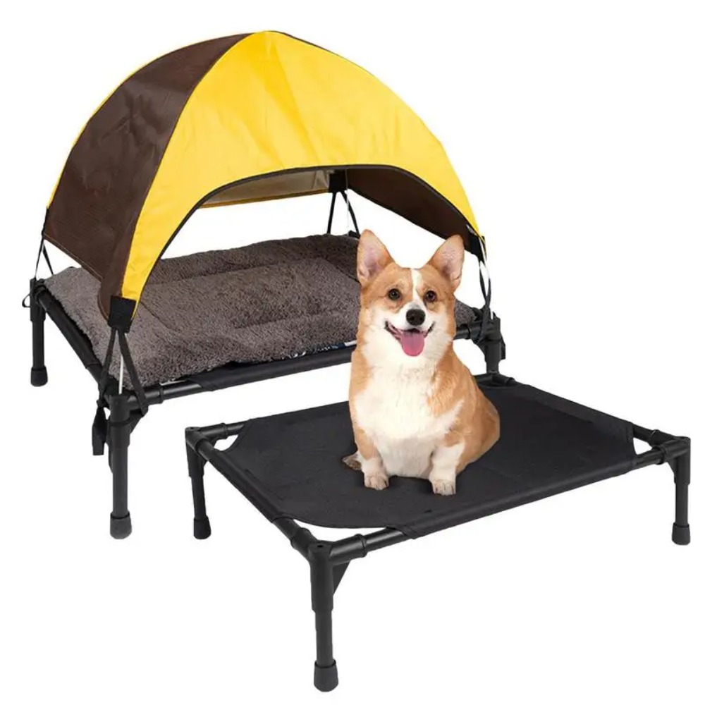 Outdoor Camping Dog Bed - 야외용 높이 조절 가능한 접이식 애견
