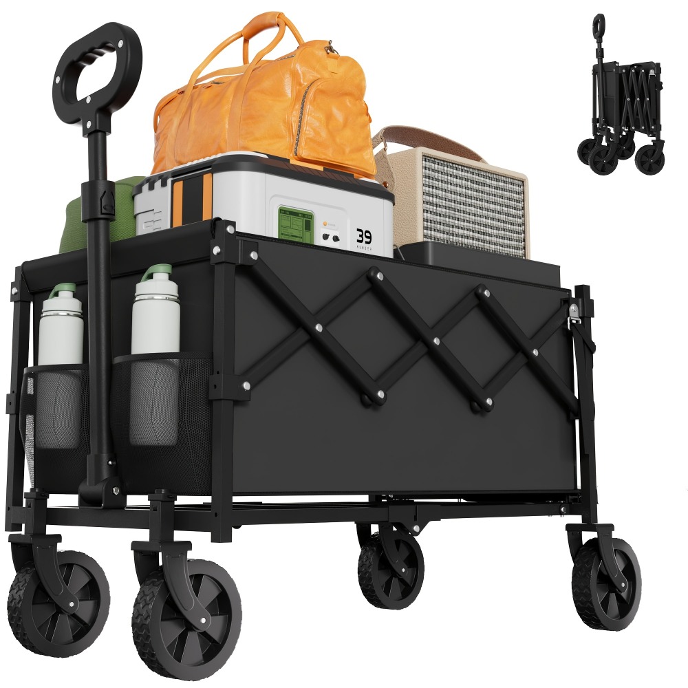 Outdoor Camping Trolley - 접이식 정원 카트, 360파운드 용량, 휴대용