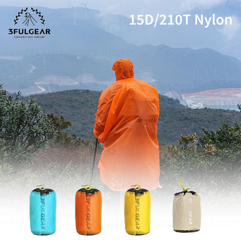 Camping Rain Poncho - 3F UL GEAR 2026 하이킹 레인코트