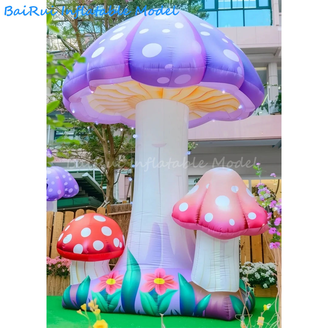 거대한 풍선형 만화 버섯 모양 에어 블로우 캠핑 정원  - Outdoor Camping Exhibition 리뷰 및 가격