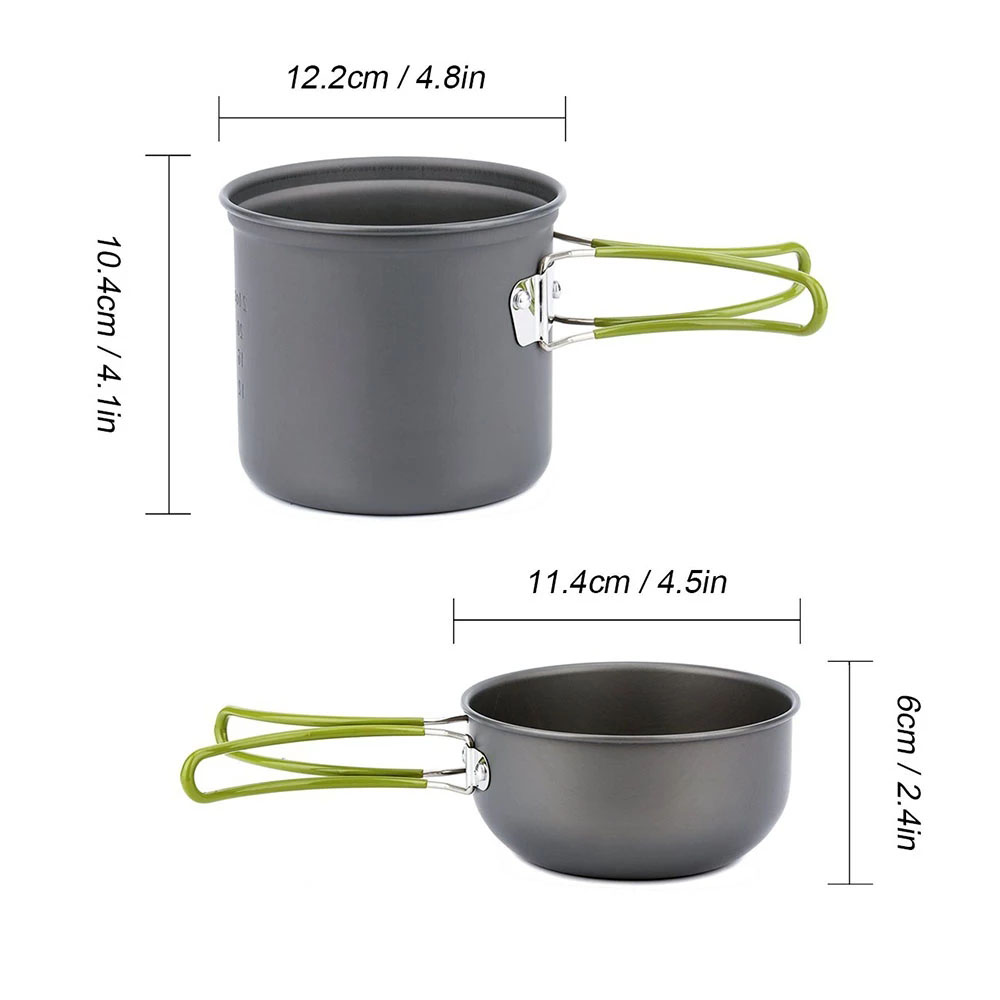 캠핑 조리기구 엉망 키트 초경량 캠핑 냄비 세트 하이킹 - Outdoor Camping Dining Set 리뷰 및 가격