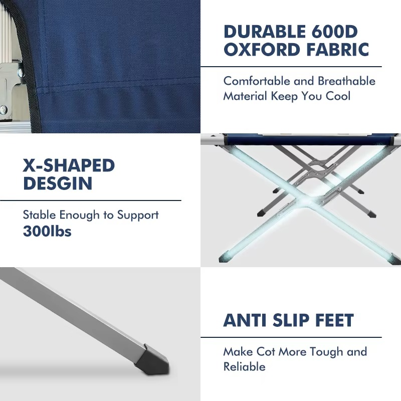 현대적인 디자인의 접이식, 가벼운 알루미늄 및 강철 소 - Bed Outdoor Camping 리뷰 및 가격