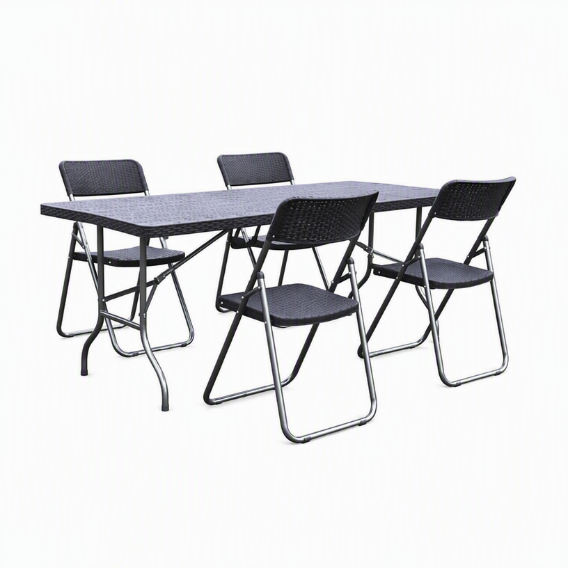 야외용 접이식 식탁 및 의자 세트 - 정원이나 캠핑장에 - Outdoor Camping Dining Set 리뷰 및 가격