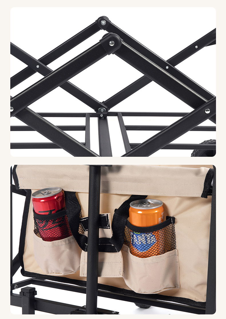 야외 정원, 공원, 다용도용 어린이용 수레, 휴대용 4 - Outdoor Camping Trolley 리뷰 및 가격