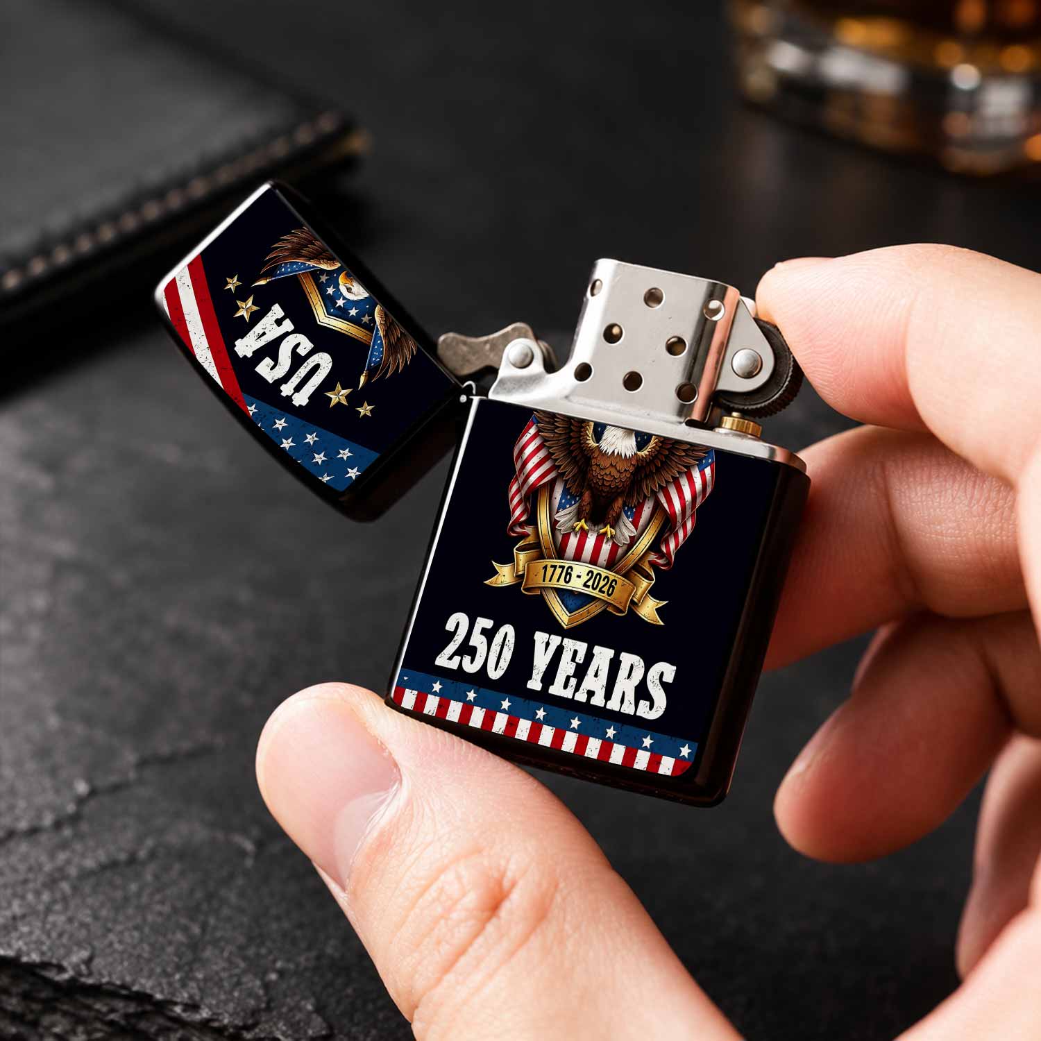 애국심을 담은 미국 250주년 기념 라이터, 1776- - Outdoor Camping Usa 리뷰 및 가격