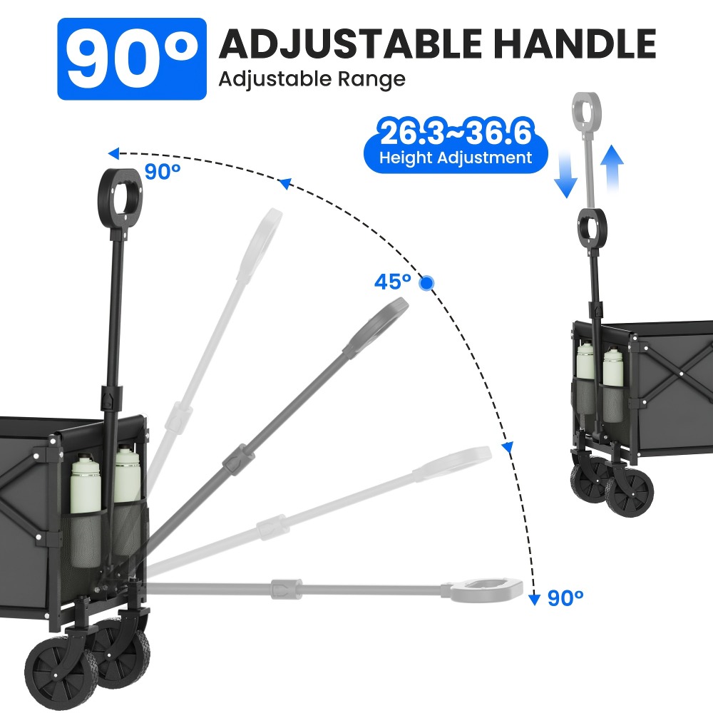 접이식 정원 카트, 360파운드 용량, 휴대용 바퀴 달 - Outdoor Camping Trolley 리뷰 및 가격